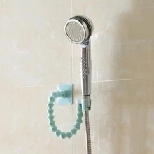 1入組浴室用多功能物品架，可調節，適用於毛巾、吹風機、拖鞋、面紙盒、淋浴頭等