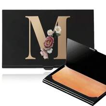 Card Box Card Case Aluminum Alloy Card Cases Men Metal Slim Gold Flower Letter Print Wallets Card Cover Card Holder Wallet Business Card Holder Credit Card Holder For Men Card Wallet - Black - View 19