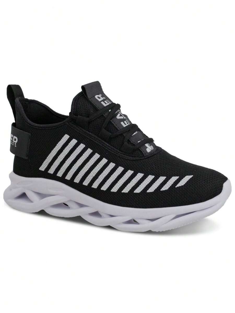 Men Sneakers - 黑與白 - 查看 1