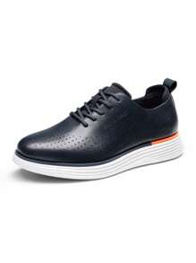 Men Fashion Dress Sneakers Oxfords Classic Casual Shoes 2.0 - 藍色 - 查看 5