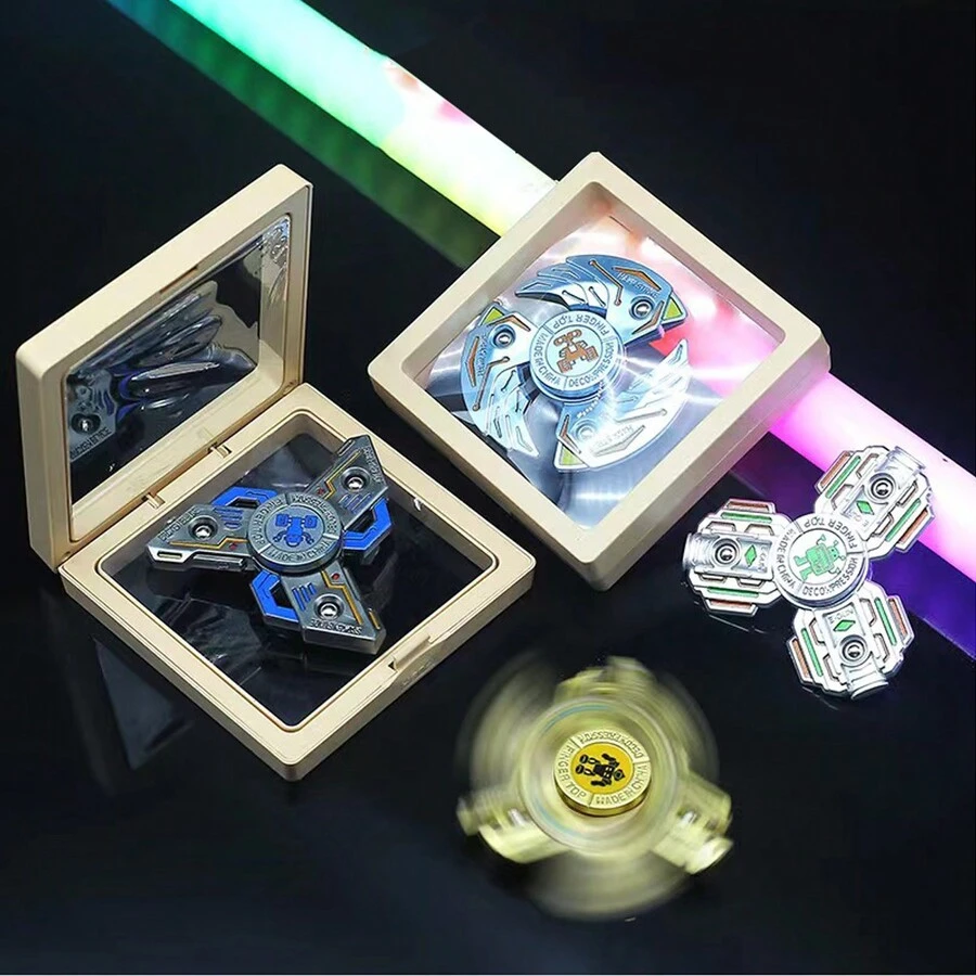 Finger Spinner Fidget Toy, Rotating Stress Relief Toy, Finger Gyro Toy - Multicolor - View 1