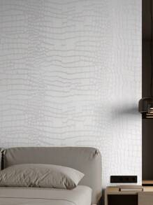 1 卷 3D 鳄鱼皮图案自粘壁纸，3D 蜥蜴皮动物印花防水即撕即贴壁纸，非常适合客厅、卧室、餐厅墙壁防水壁纸，适用于客厅装饰、宿舍装饰、返校用品、万圣节装饰、翻新贴纸可撕墙板、墙纸、壁纸、春季装饰品让您的家焕然一新、拉玛装饰贴纸 - 彩色 - 查看 6