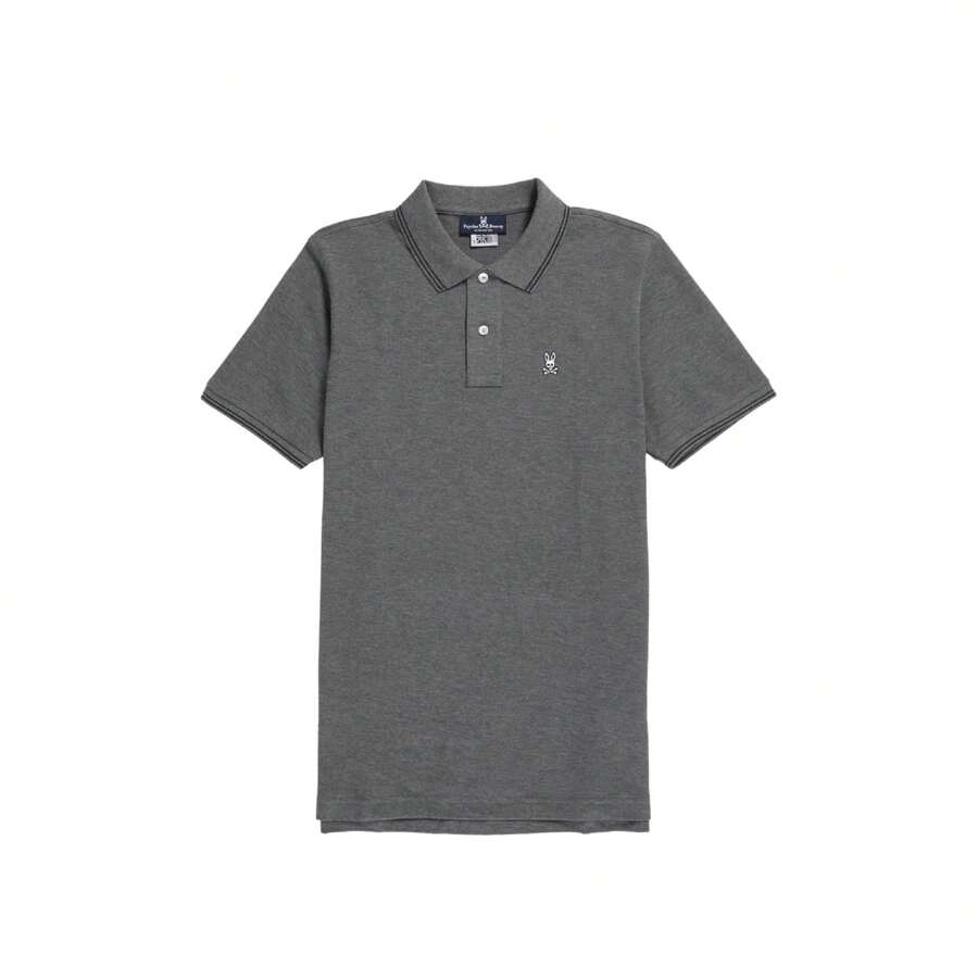 Camisa para hombre Logan Polo de color gris nublado B6K136U1PC-HST - Gris - Ver 1