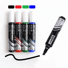 4pcs Liquid Ink,Push Button-Type Marker Pen Set,For Whiteboard Graffiti Back To School
