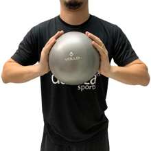 Overball  Mini Bola de Exercícios Vollo VP1082 25cm Cinza - Cinza - Visão 1