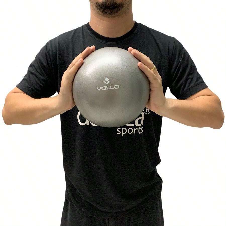 Overball  Mini Bola de Exercícios Vollo VP1082 25cm Cinza - Cinza - Visão 1