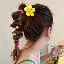 1 chiếc dụng cụ tạo kiểu tóc tết bong bóng hình hoa hướng dương ngọt ngào, dây buộc tóc đuôi ngựa, dây buộc tóc xoắn ốc dành cho nữ - Hàng mới về năm 2024, dây buộc tóc, dây chun buộc tóc, dây chun co giãn, phụ kiện tóc, phụ kiện đội đầu, dây chun - Nhiều màu - Xem 4