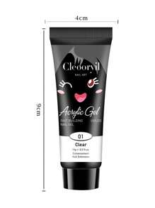 15g Pink Quick Extension Gel Nail Polish Construction Hard Gel Semi-Permanent Acrylic Extension Nail Polish UV/LED Gel Nail Polish For Nail Art Home Salon DIY