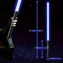 Light Up Saber 15 Colors Change Lightsabers 2 In 1 Metal Light Sword RGB Light Sword Toy , Light Up Saber For Kids 3+, Extendable Toy Light Up Saber, Toy Sword For Kids Boys Light Up Saber For Adult Sword Set, Retractable Light Up Saber - 1 件 黑色 - 查看 6
