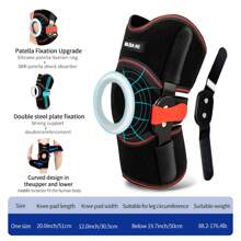 1 件 Haoke 专业运动护膝，适合户外活动、健身、篮球、跑步、徒步旅行，最强的髌骨和半月板保护器，专业夏季护膝，适合男女 - 黑色 - 查看 13