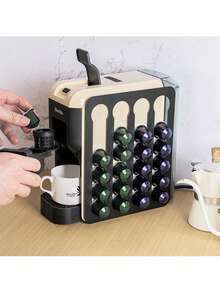 Coffee Capsule Rack Coffee Storage Display Shelf Wall-Mounted Non-Perforated Creative Cabinet Capsule Rack Coffee Supplies School Supplies - Multicolor - View 4