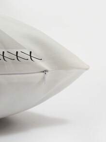 1pc Personalized Customized Pillow Case, Wedding Couple Commemorative Gift, For Home Decoration, Valentine's Day, Christmas, Thanksgiving, New Year Patterns, Baby/Couple/Family Photos, Single-Sided Printing, Without Filling. - Multicolor - View 6