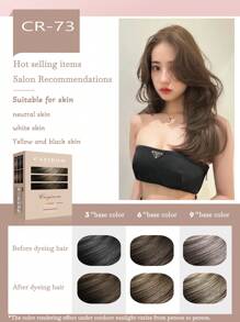 Cayirom 未漂白染发蜡，快速吸收，有效遮盖白发，夏季畅销染发套装（含染发工具），有机中性植物萃取染发膏，适合所有发质，2024 天然植物基无刺激染发膏，适合居家染发和沙龙使用 - 彩色 - 查看 7