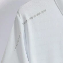 Camicia polo da uomo stile boyfriend in mezza età, casual, sportiva, con stampa, manica corta, traspirante, in seta ghiacciata, ad asciugatura rapida, semplice, adatta per sport e running, con colletto alla coreana