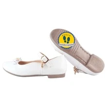 Zapatos Para Niña De Moda Para Fiestas Primera Comunión Bautizo Bodas Confirmación Flats Elegantes 807-b - Blanco - Ver 5