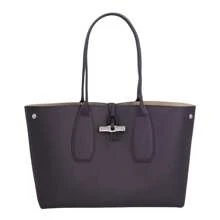 Longchamp Roseau Leather Tote - Red - View 1