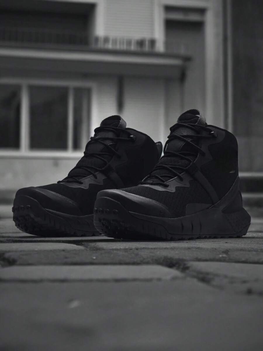 Botas Militares Tácticas Under  Micro G Valsetz - Negro - Ver 1