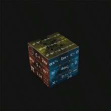 1 pieza Cubo de rompecabezas 3x3 con diseño de Matemáticas, Elementos Químicos, signos del Zodiaco chino, para enseñanza y juego - Multicolor - Ver 10