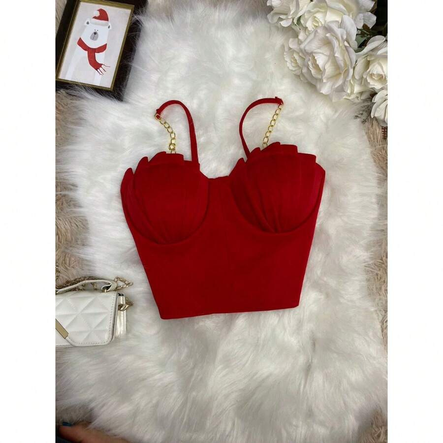 Women Tops - Red - View 1