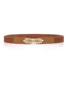 4pcs Fashionable Simple Elastic Belts, Elastic Waistbands For Dress Decoration, Suitable For Women's Dresses Summer, School Fall, Autumn, Halloween - Multicolor - View 6