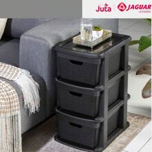 Bộ ngăn kéo sàn có 3 ngăn kéo nhựa 15 lít Tiện ích đa năng Jaguar Trang trí Halloween Trang phục Halloween Trang trí mùa thu Trang trí lễ hội - màu đen - Xem 5