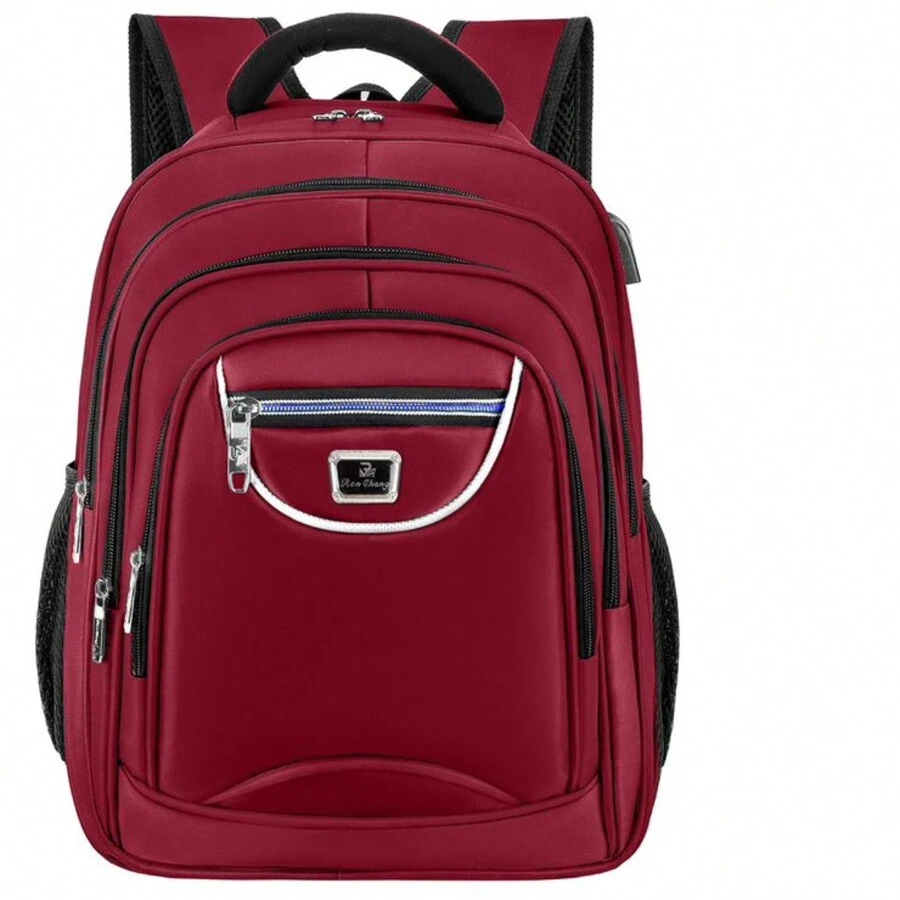 Men Functional Backpacks - 酒紅色 - 查看 1