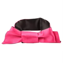 1 Stück Satin Augenmaske Schlafmaske, schwarze Satin-Augenmaske, Augen-Blindfold-Schlafmaske