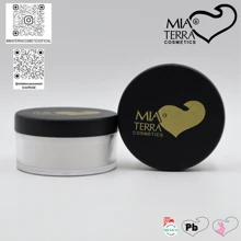 MIA TERRA COSMETICS - Polvo de fijación y control de brillo para el rostro, adicionado con fécula de arroz - Blanco - Ver 1
