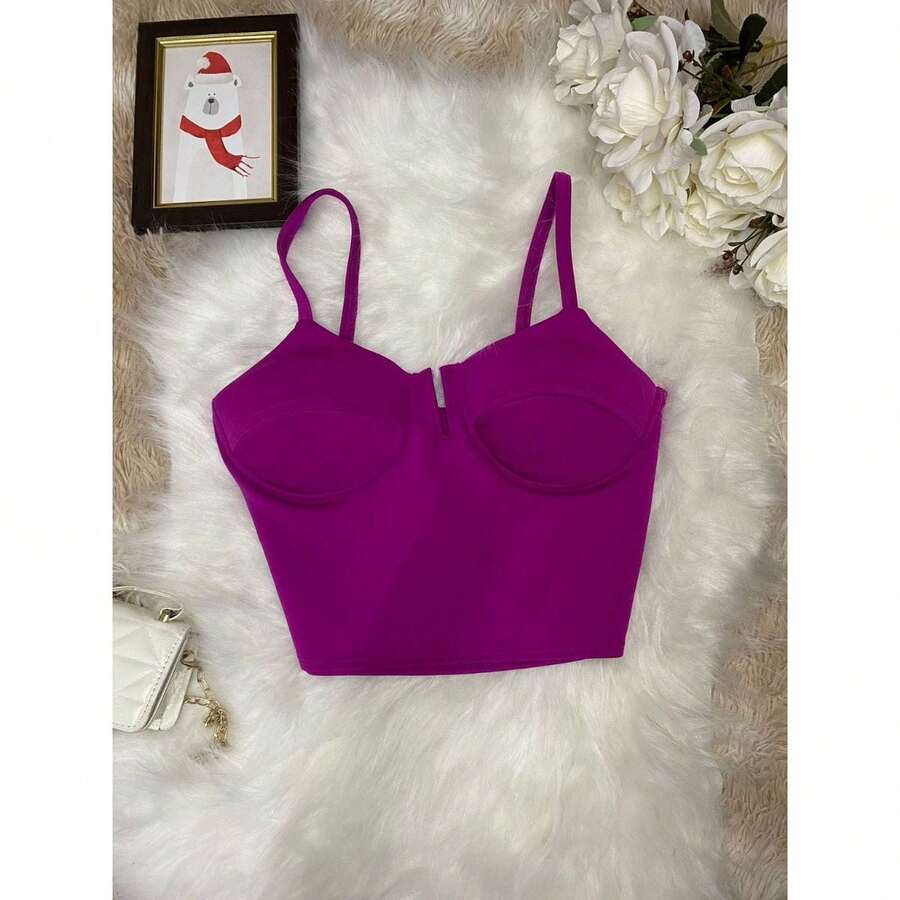 Women Tops - 紫色 - 查看 1