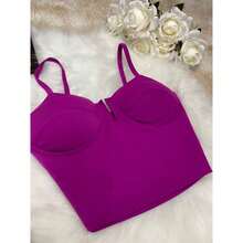 Women Tops - 紫色 - 查看 2