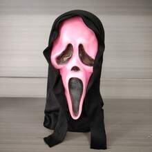 1pc Horror Ghost Skull Full Face Mask For Halloween Costume, Unisex (Eye Color Random) Witch - Multicolor - View 4