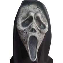 1pc Horror Ghost Skull Full Face Mask For Halloween Costume, Unisex (Eye Color Random) Witch - Multicolor - View 2