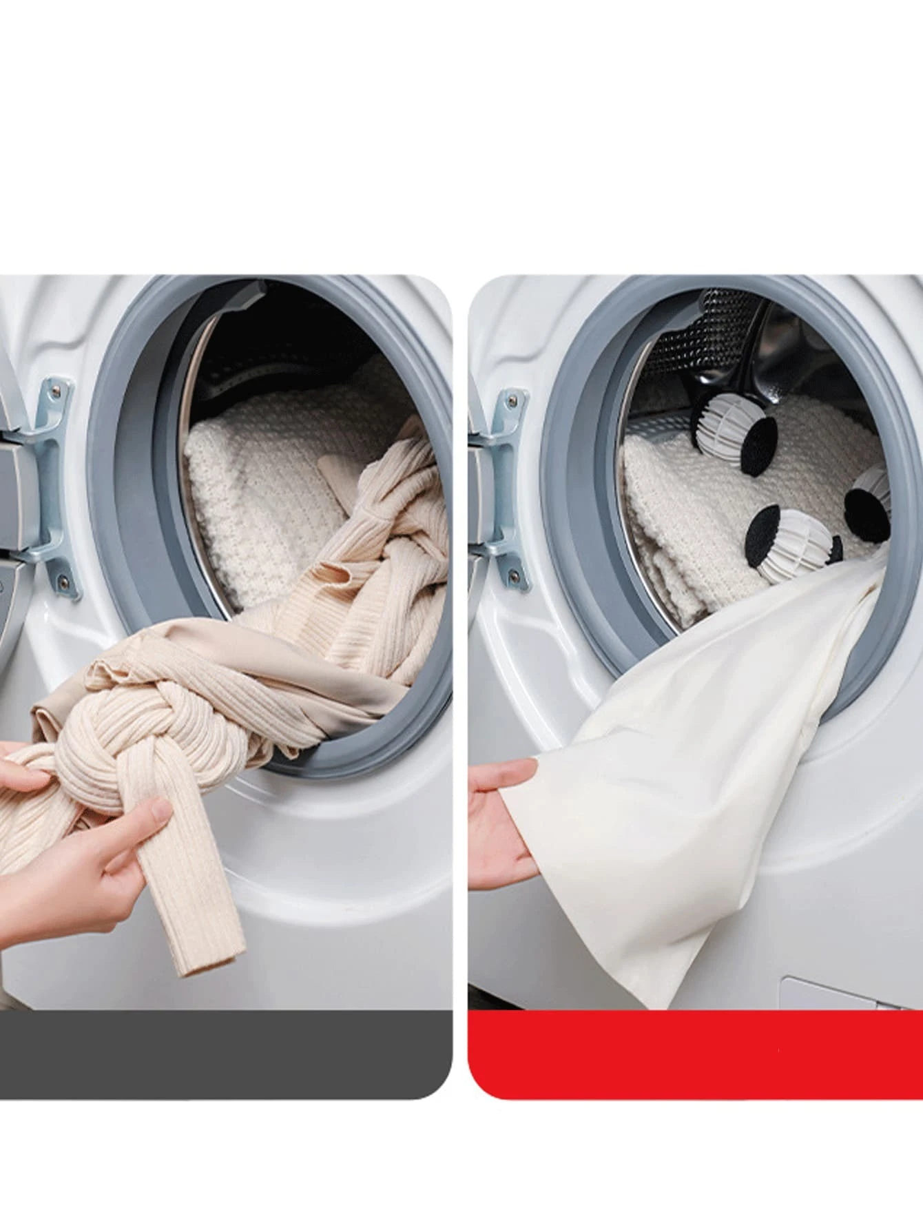 2pcs AntiTangling Lint Remover 2In1 Laundry Balls For Washing