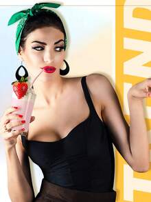 Xiacheng 6 Pairs/Set 80s 90s Neon Earrings For Women Retro Pendant Acrylic Drop Dangle  Earrings Set For 80's Outfit Glow Party Accessories - Bright - View 5