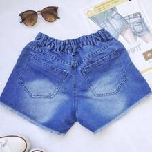 bermuda infantil menina short jeans feminino chorte juvenil feminina destroyed roupa 10 a 16 Anos