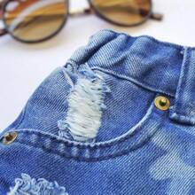 bermuda infantil menina short jeans feminino chorte juvenil feminina destroyed roupa 10 a 16 Anos