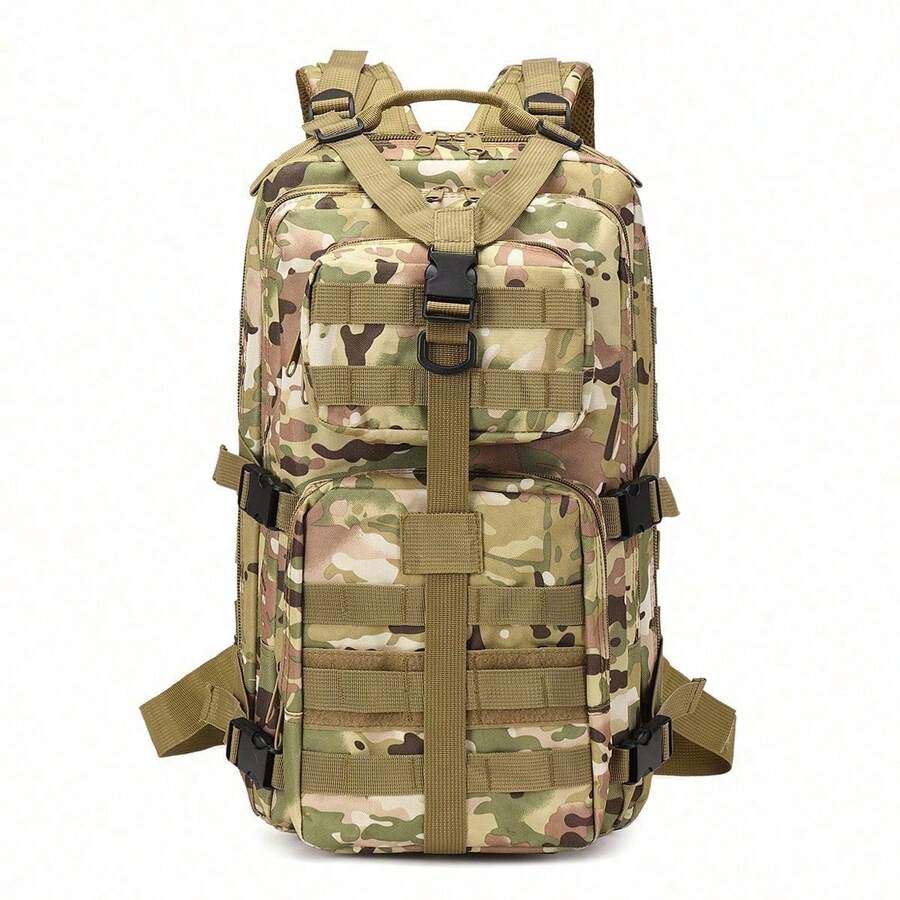 Mochila funcional de fitness para deportes al aire libre de gran capacidad - Verde militar - Ver 1