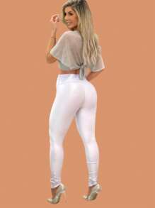 Women Pants - White - View 4
