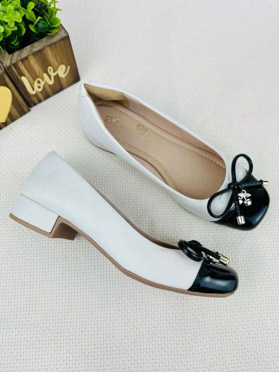 Women Flats - 黑與白 - 查看 1