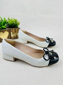 Women Flats - 黑與白 - 查看 2