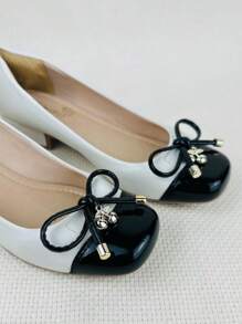 Women Flats - 黑與白 - 查看 3