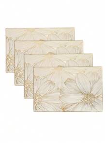 1-6 miếng lót bàn ăn hình chữ nhật bằng PVC tối giản, có thể giặt được, dễ vệ sinh, lau sạch, chống trượt, miếng lót bàn ăn, Sweet Reverie, miếng lót bàn ăn thanh lịch, trang trí bàn ăn, thảm ăn nhà bếp, trang trí tiệc cưới ngày lễ - Nhiều màu - Xem 9