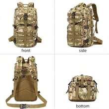 Mochila funcional de fitness para deportes al aire libre de gran capacidad - Verde militar - Ver 7