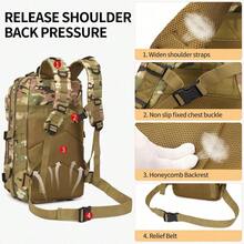 Mochila funcional de fitness para deportes al aire libre de gran capacidad - Verde militar - Ver 2