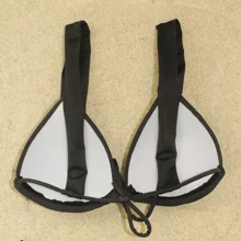 Women Bikini Tops - 黑色 - 查看 2