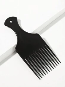 1pc Vintage Black Plastic Hair Pick Afro Comb, Hair Brush, Comb, Hair Tools, Hair Products And Accessories For Barber Salon Beauty Back To School, Travel Holiday Essentials, Hair Accessories For Women, Brushes, Edge Brush Hair Comb, Comb Hair, Detangling Brush, Ball Brush, Mini Hair Brush Set, Wooden Comb, Hair Brush, Edge Brush Hair Brush, Detangling Brush, Hair Products, Hair Tools, Hair Stuff, Hair Care, Curly Hair Brush, Barber, Hairdressing Equipment, Hairstyle, Hairdressing,Hair Brush,Slick Back Brush,Styling Brush,Curly Hair Brush,Edge Brush,Hair Comb,Brush Hair,Hair Brush Set,Comb Hair,Comb For Curls,Detangling Brush,Hair Brush For Women,Hair,Travel,Hair Products,Hair Tools,Hair Stuff,Barber,Barber Accessories,Barbershop,Hairdressing Equipment - Black - View 1