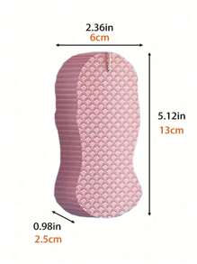 1/2/4pcs Random Color Exfoliating Sponge, Bath Sponge For Body Scrubbing And Dead Skin Removal, Gentle And Soft Cleansing Tool For Shower, Bathroom Accessories, Won't Damage Skin