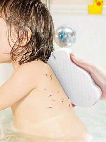 1/2/4pcs Random Color Exfoliating Sponge, Bath Sponge For Body Scrubbing And Dead Skin Removal, Gentle And Soft Cleansing Tool For Shower, Bathroom Accessories, Won't Damage Skin