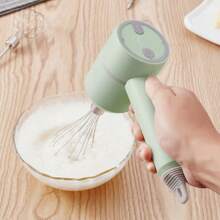 Mixer 3x1 Batedor Ovos Triturador Portátil Processador Alimentos Alho Cebola Bate Claras Em Neve Utilidade Doméstica - Aleatório - Visão 6