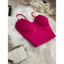 Women Tops - Hot Pink - View 2